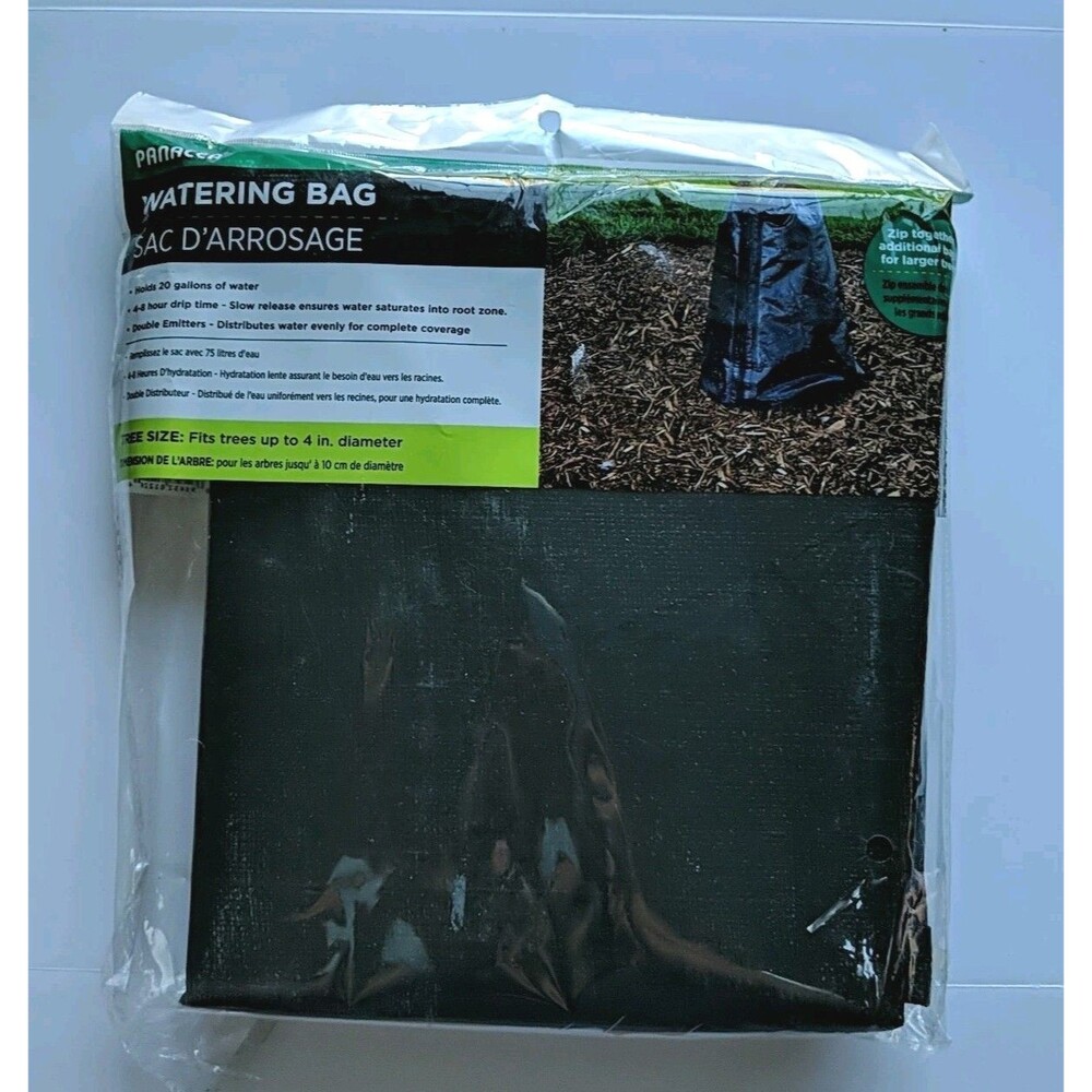 NEW Panacea Watering Bag Tree Size 20 Gallons 4-8 Hour Drip Double Emitters NIP